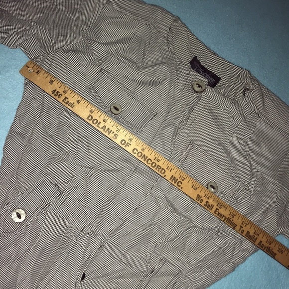 𝅺ALL THAT JAZZ checkered button up dress size 7/8 - Picture 5 of 7